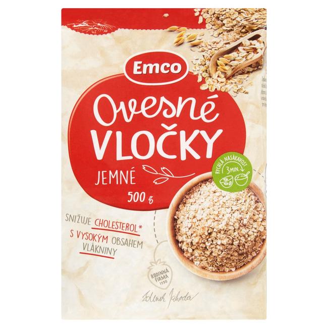 Emco Ovsené vločky jemné 500 g - Klas