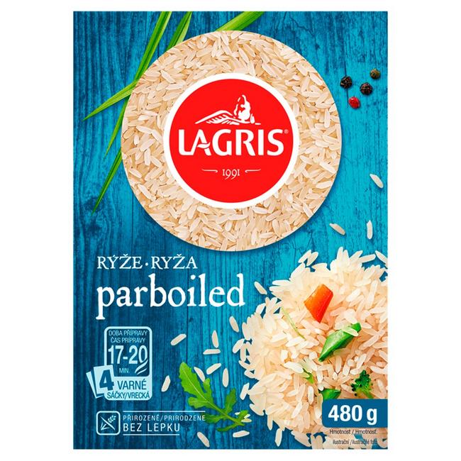 Lagris Ryža parboiled dlhozrnná vo varných vreckách 400 g - Klas