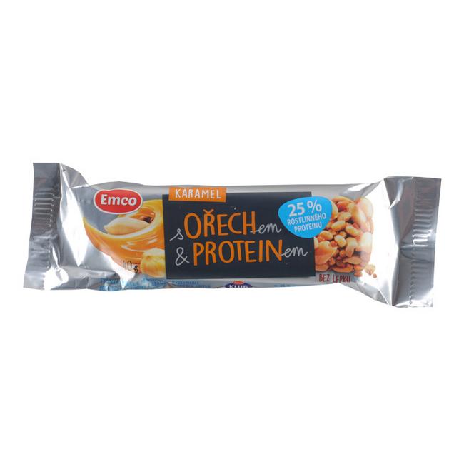 Emco Tyčinka Protein arašidová s karamelom a so sójovou bielkovinou 40 g - Klas