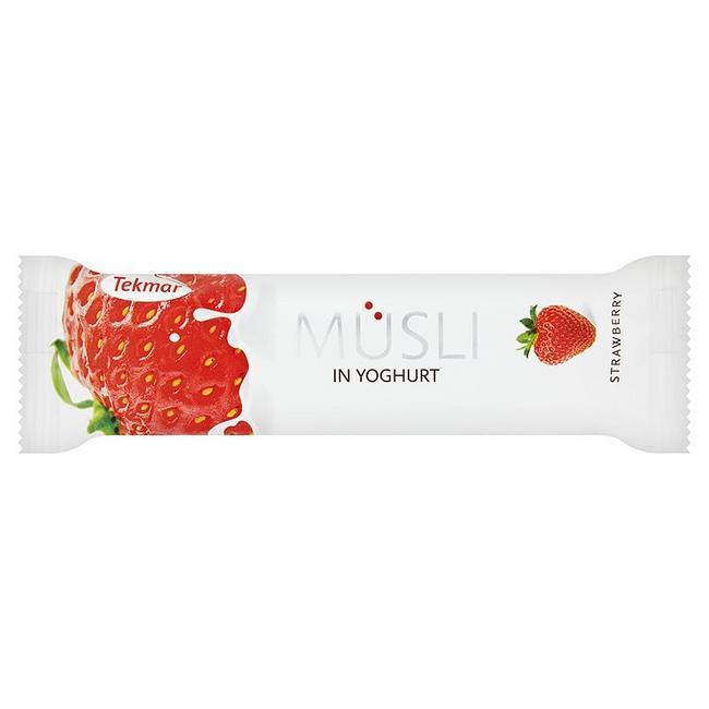 Tekmar Müsli tyčinka v poleve s jogurtom jahodová 30 g - Klas
