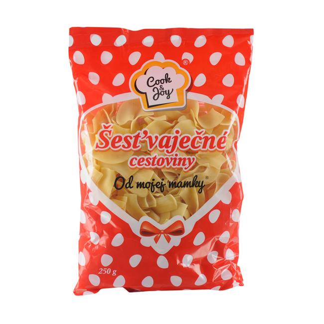 Cook & Joy Šesťvaječné cestoviny fliačky 250 g - Klas