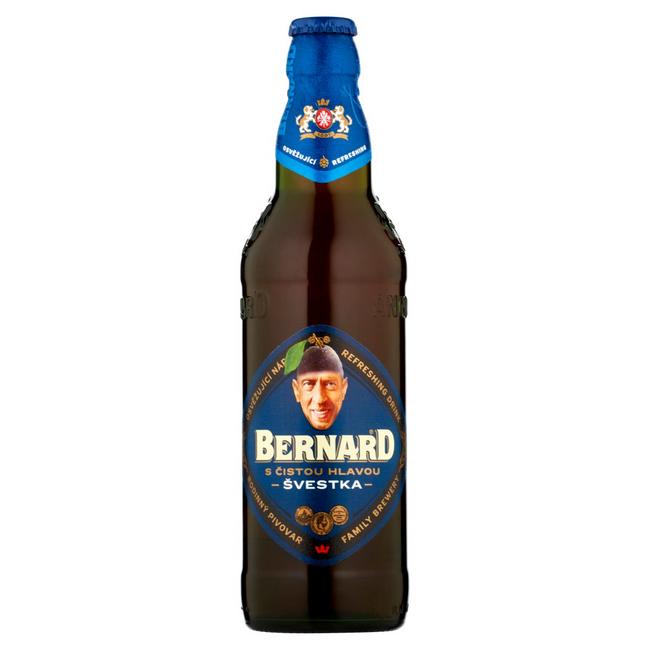 Bernard Nealkoholický nápoj z piva slivka 500 ml fľaška - Klas
