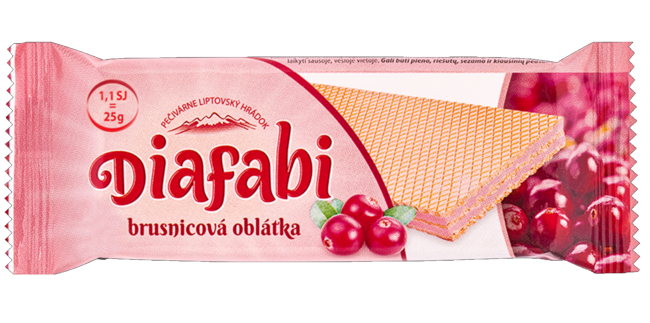 DIABAFI brusnicová oblátka 25g - Klas