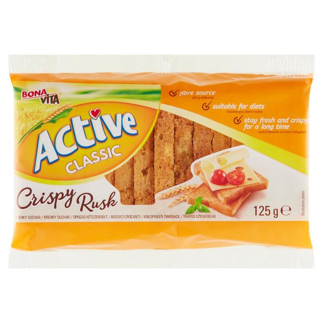 Bona Vita Active Pšeničné Sucháre Classic 125 g - Klas