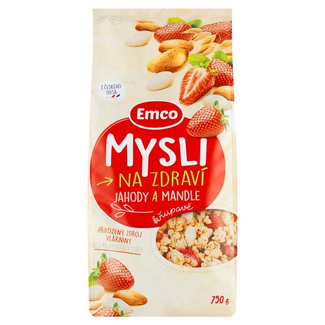 Emco Mysli na Zdraví Chrumkavé jahody a mandle 750 g - Klas