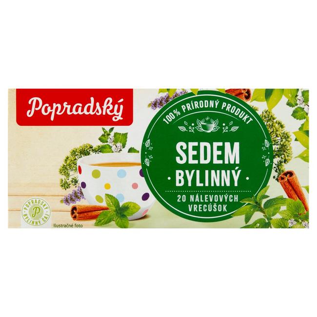 Popradský čaj bylinný sedem 20 x 1,5 g - Klas