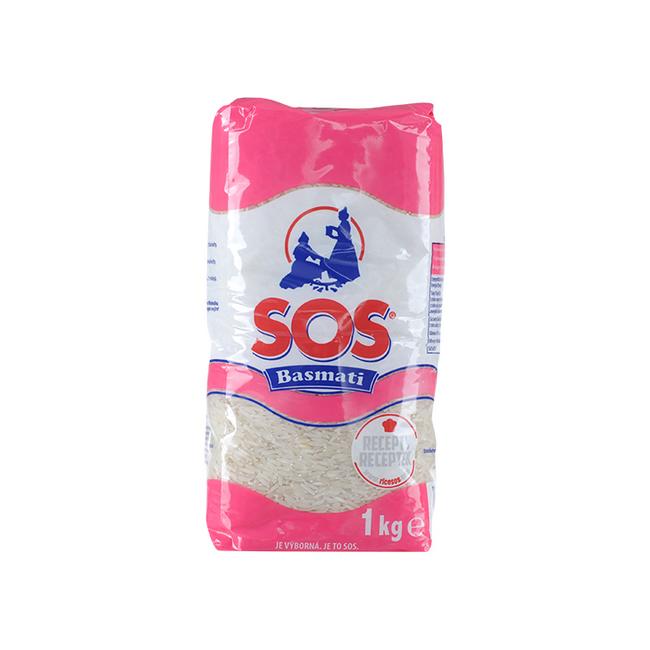 SOS Basmati Ryža dlhozrnná bielená 1 kg - Klas