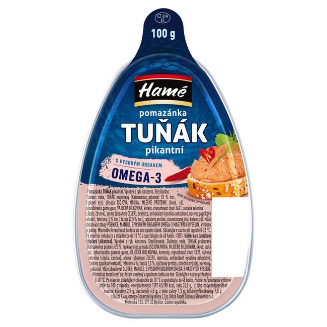 Hamé Nátierka z tuniaka pikantná 100 g - Klas
