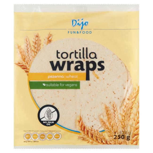 Dijo Tortilla originál pšeničné placky 250 g (4 x 62,5 g) - Klas