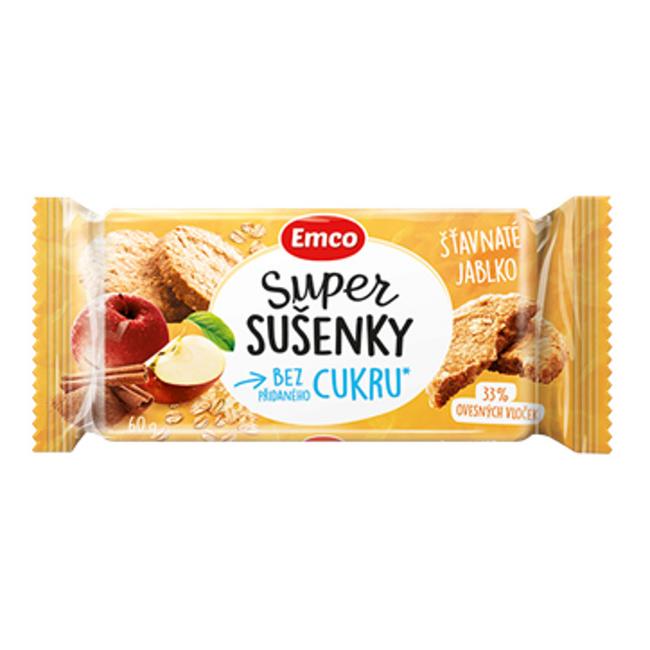 Emco Super sušienky šťavnaté jablko 60 g - Klas