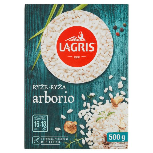 Lagris arborio ryža strednozrnná lúpaná 500 g - Klas