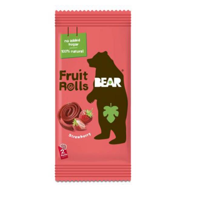 BEAR jahodové ovocné rolky 20g - Klas