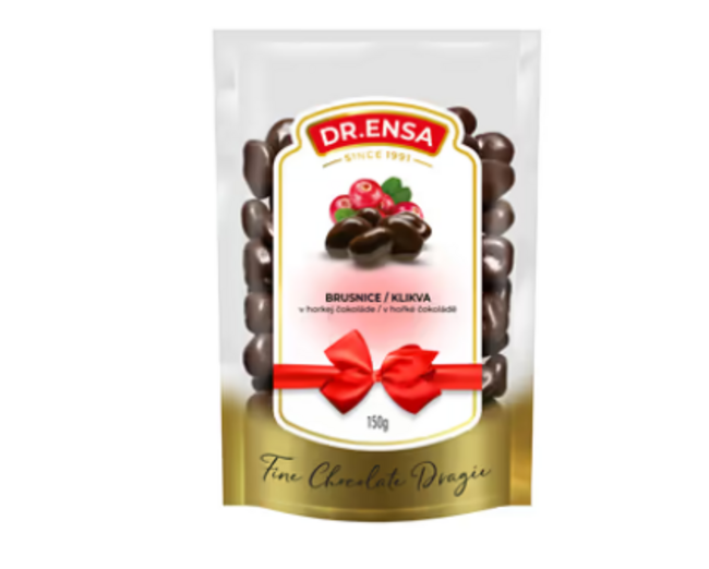 Dr. Ensa Brusnice v horkej čokoláde 150 g - Klas
