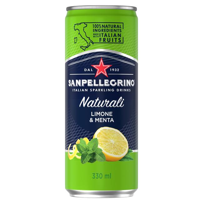 Sanpellegrino sýtený nápoj mäta-citrón plechovka 330 ml - Klas
