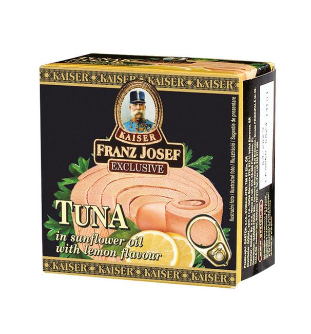 Franz Josef tuniak kúsky v slnečnicovom oleji s citrónom 80g - Klas