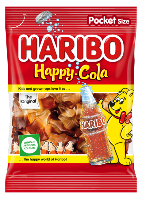 Haribo Happy cola cukríky 100 g - Klas