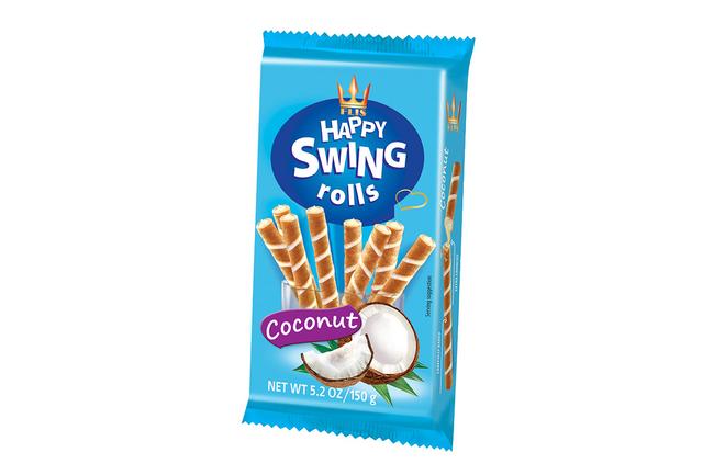 Happy swing kokosové trubičky 150 g - Klas