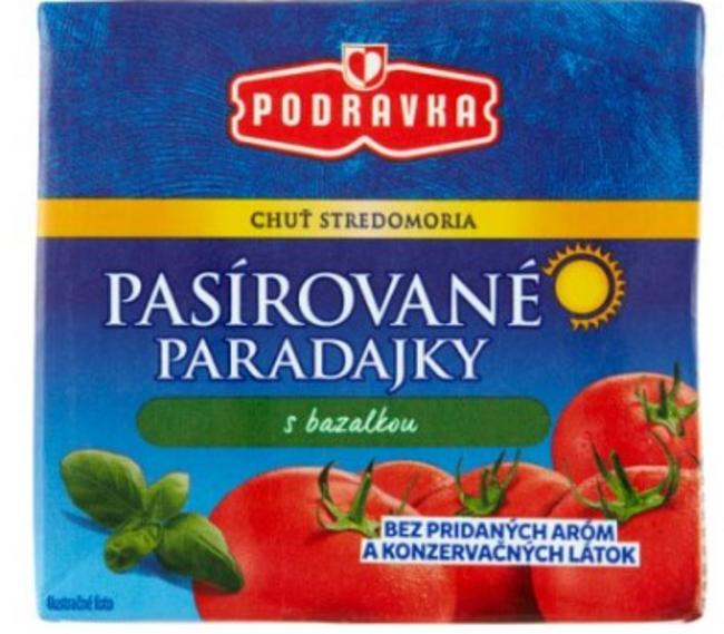 Podravka Paradajky pasírované s bazalkou 500 g - Klas