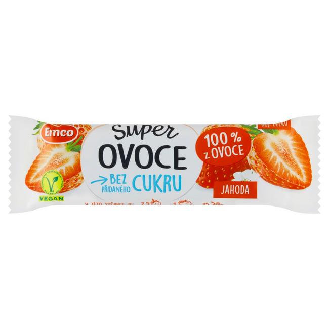 Emco Super Ovocná tyčinka s jahodami 30 g - Klas