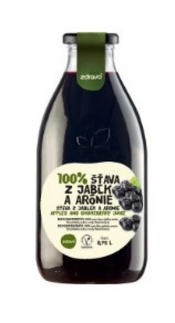 Zdravo 100% arónia-jablková šťava 750 ml - Klas