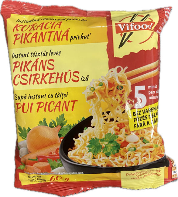 Vifood Instantná rezancová polievka kuracia pikantná 60 g - Klas