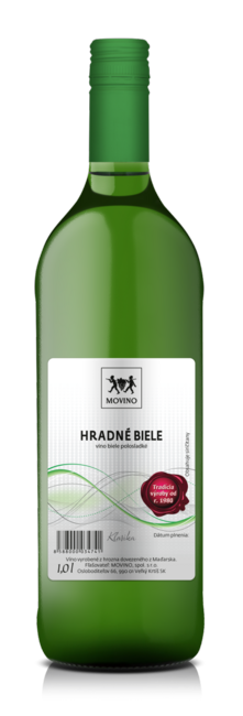 Movino Hradné biele víno polosladké 1 l - Klas