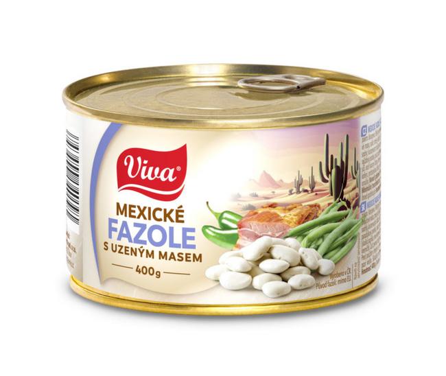 Viva Mexická fazuľa s údeným mäsom v konzerve 400 g - Klas