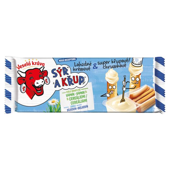 Veselá Kráva Sýr a Křup lahodný syr & chrumkavé tyčinky 35 g - Klas