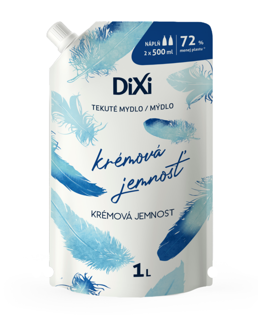 DiXi tekuté mydlo Krémová jemnosť doypack 1000 ml - Klas