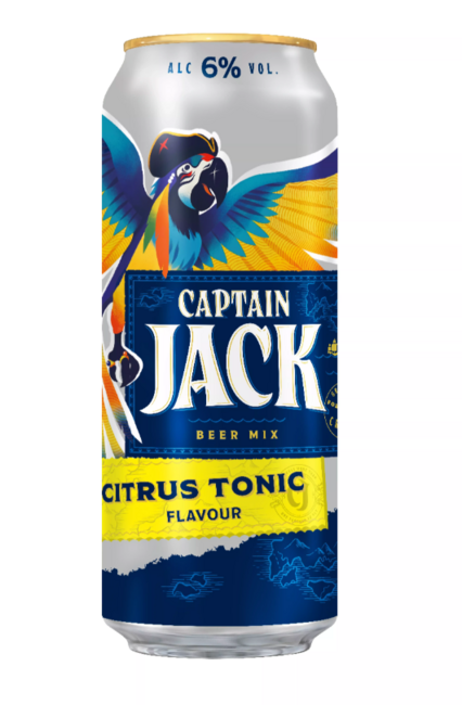 Captain Jack špeciálny ležiak svetlý s chuťou Citrus Tonic 500ml plech - Klas
