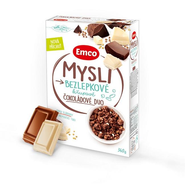 Emco Mysli bezlepkové čokoládové duo 340g - Klas