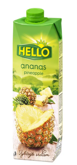 Hello džús 50% ananás 1l - Klas