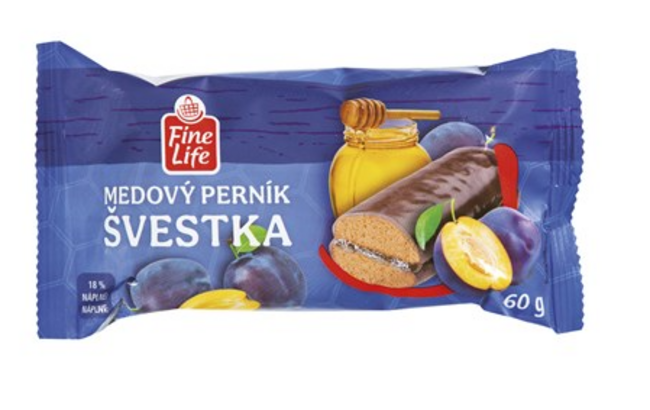 Fine life  perník s príchuťou sliviek 60 g - Klas