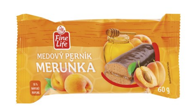 Fine life  perník s príchuťou marhuľa 60 g - Klas