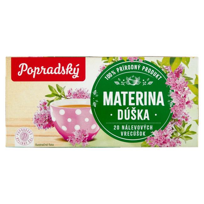 Popradský čaj bylinná materina dúška 20 x 1,5 g - Klas