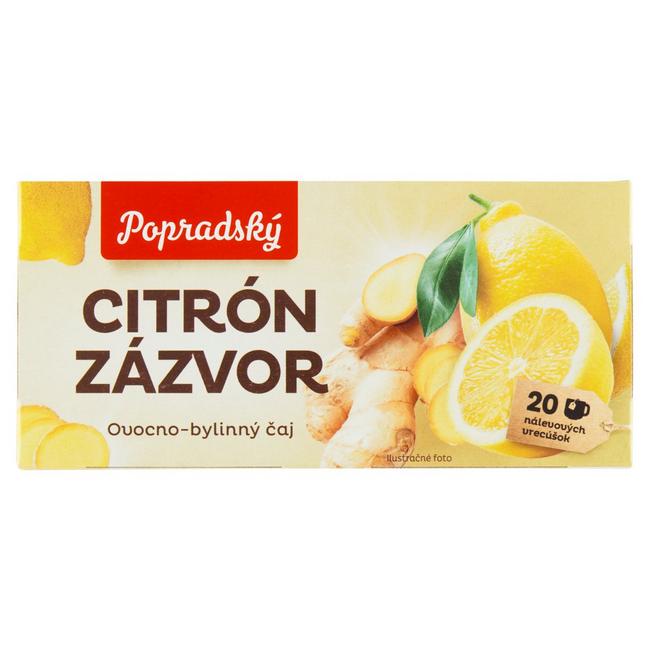 Popradský čaj citrón zázvor 40 g - Klas