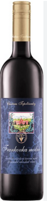 Chateau Topoľčianky frankovka modrá červené víno 1 l - Klas
