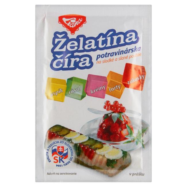 Liana Želatína číra potravinárska na sladké a slané použitie v prášku 20 g - Klas