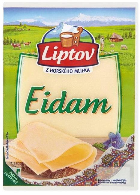 Liptov Eidam - porciované plátky neúdené 90 g - Klas