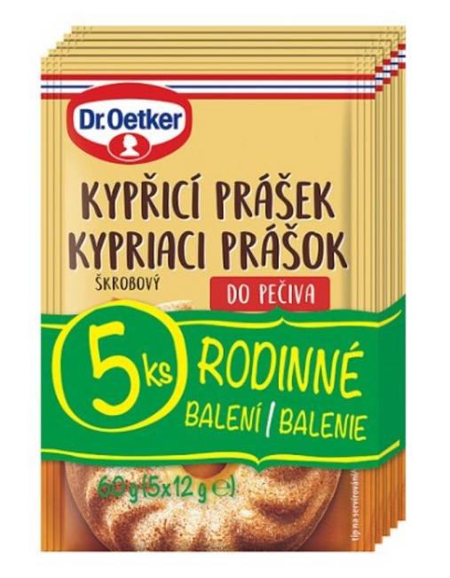 Dr. Oetker Originál kypriaci prášok škrobový do pečiva 5 x 12 g - Klas