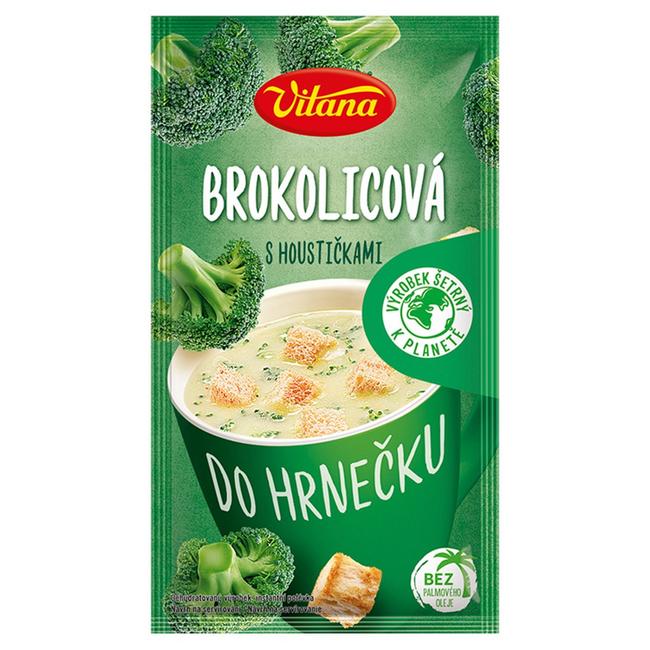 Vitana Do hrnečku Instantná polievka brokolicová so žemličkami 21 g - Klas