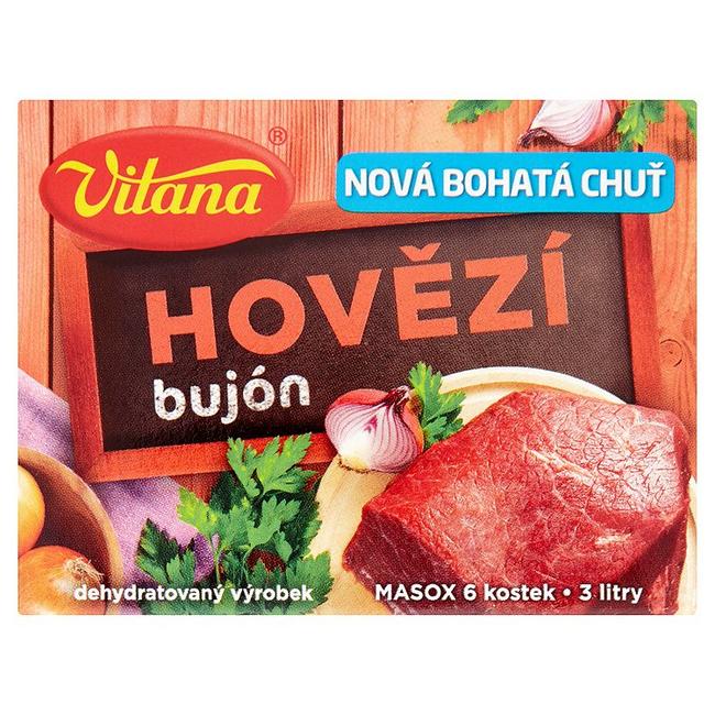Vitana Hovädzí bujón 6 ks 60 g - Klas