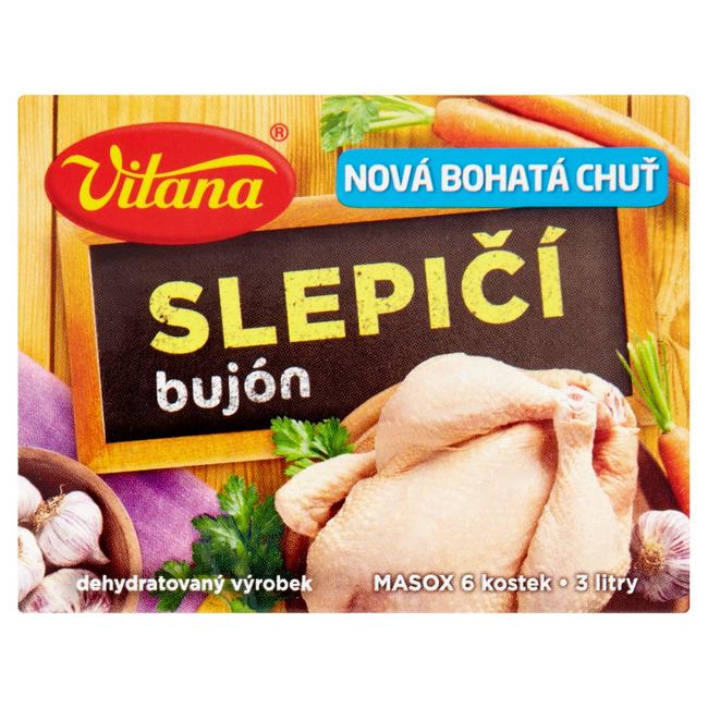 Vitana Slepačí bujón 6 ks 60 g - Klas