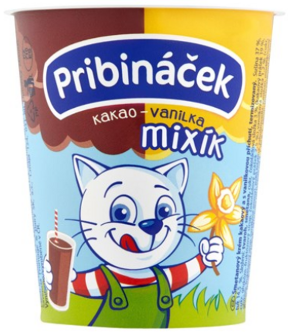 Pribináček Mixík kakao vanilka 125 g - Klas
