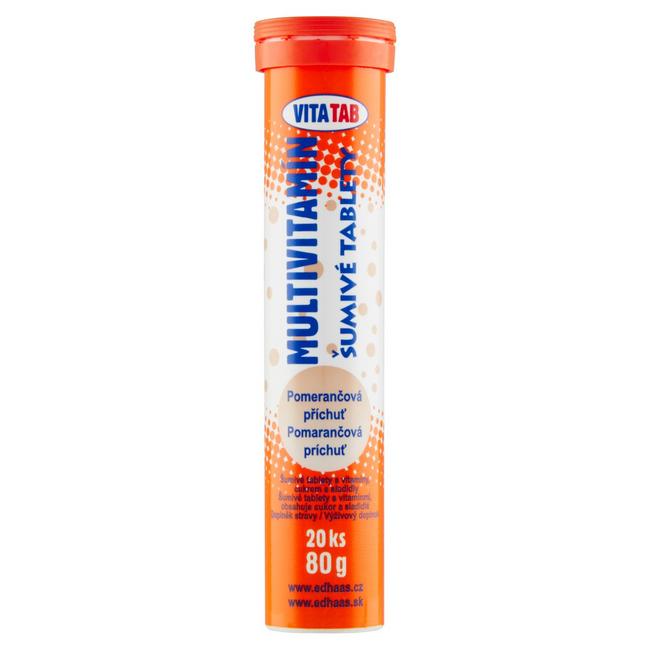Vitatab Šumivé tablety multivitamín 20 ks 80 g - Klas