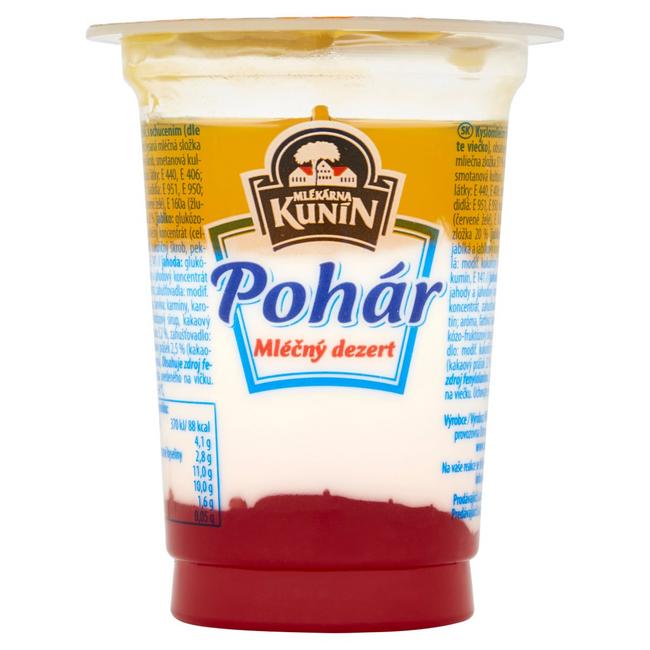 Mlékárna Kunín Pohár jahoda 150 g - Klas