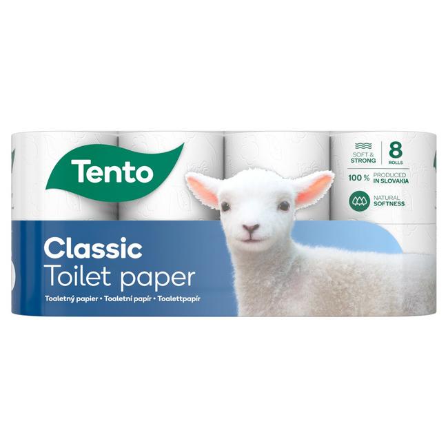 Tento Classic white toaletný papier 3 vrstvový 8 ks - Klas