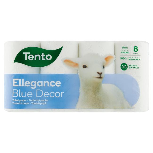 Tento Ellegance Blue Decor toaletný papier 3 vrstvový 8 ks - Klas