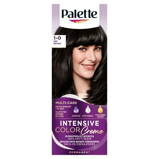 Schwarzkopf Palette Intensive Color Creme farba na vlasy Čierny 1-0 (N1) - Klas