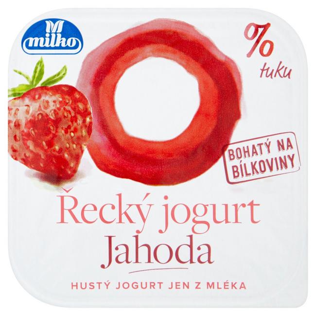 Milko Grécky jogurt jahoda 140 g - Klas